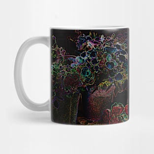 Black Panther Art - Glowing Flowers in the Dark 13 Mug